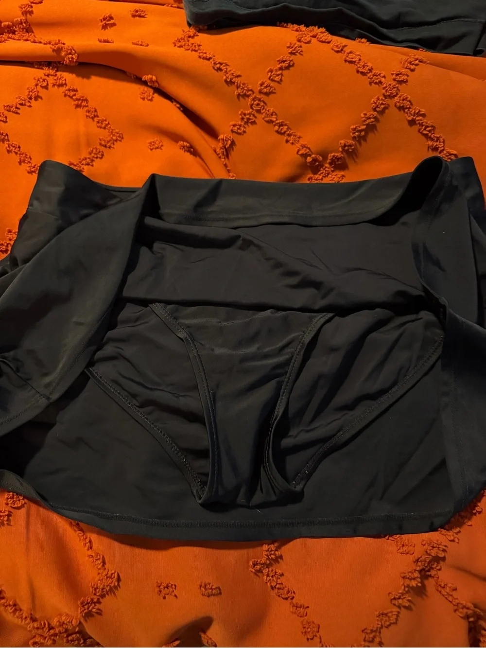 Classic Black Swim Skirt Bikini Bottom - Flattering Coverage